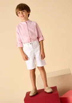 Mayoral pantaloni scurti copii culoarea alb, 3223 imagine