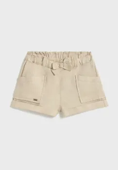 Mayoral pantaloni scurti copii culoarea bej, neted, 1227 imagine