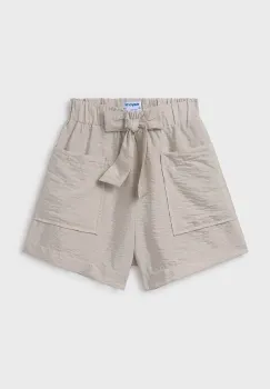Mayoral pantaloni scurti copii culoarea bej, neted, 6216 imagine