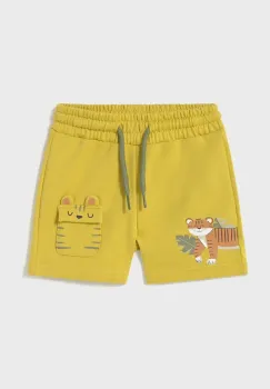 Mayoral pantaloni scurti copii culoarea galben, talie reglabila, 1242 imagine