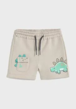Mayoral pantaloni scurti copii culoarea gri, talie reglabila, 1242 imagine