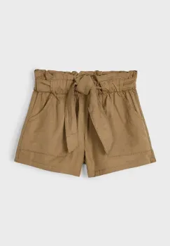 Mayoral pantaloni scurti copii culoarea maro, neted, 3202 imagine