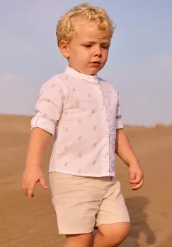 Mayoral pantaloni scurti din amestec de in pentru copii imagine