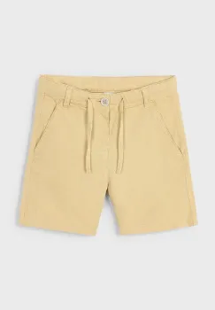 Mayoral pantaloni scurti din amestec de in pentru copii culoarea bej, 3226 imagine
