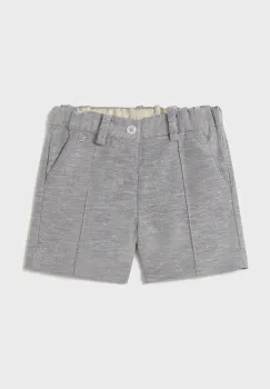 Mayoral pantaloni scurti din amestec de in pentru copii culoarea gri, 1240 imagine
