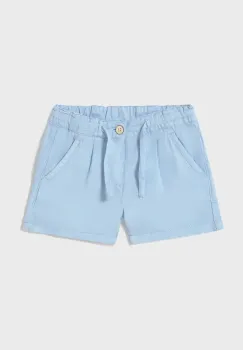 Mayoral pantaloni scurti din amestec de in pentru copii talie reglabila, 1247 imagine
