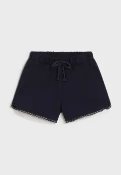 Mayoral pantaloni scurti din bumbac pentru bebelusi culoarea bleumarin, uni, 603 imagine
