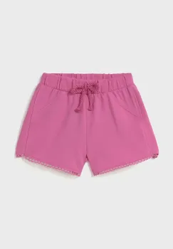 Mayoral pantaloni scurti din bumbac pentru bebelusi culoarea roz, uni, 603 imagine