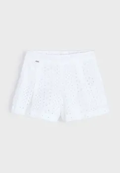 Mayoral pantaloni scurti din bumbac pentru copii culoarea alb, 3285 imagine