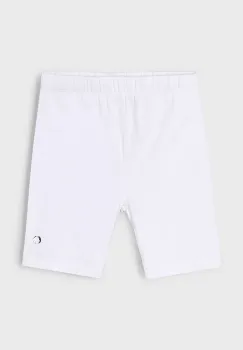 Mayoral pantaloni scurti din bumbac pentru copii culoarea alb, neted, 610 imagine