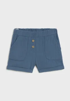 Mayoral pantaloni scurti din bumbac pentru copii culoarea albastru marin, 1241 imagine