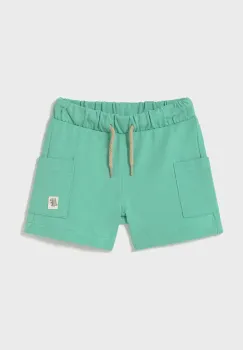 Mayoral pantaloni scurti din bumbac pentru copii culoarea turcoaz, 1244 imagine