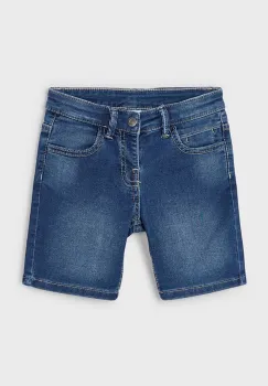 Mayoral pantaloni scurti din denim pentru copii soft denim culoarea albastru marin, 3218 imagine