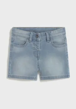 Mayoral pantaloni scurti din denim pentru copii soft denim talie reglabila, 1246 imagine