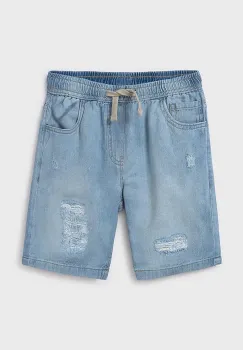 Mayoral pantaloni scurti din denim pentru copii talie reglabila, 6210 imagine