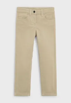 Mayoral pantaloni slim fit basic culoarea bej, 517 imagine