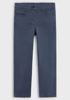 Mayoral pantaloni slim fit basic culoarea bleumarin, 517 imagine
