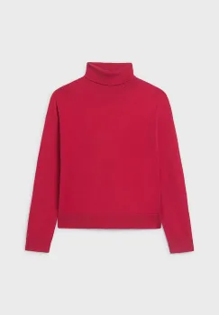 Mayoral pulover culoarea rosu, cu guler, 345 imagine