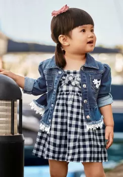 Mayoral rochie bebe culoarea albastru marin, mini, evazati imagine