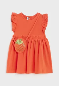 Mayoral rochie bebe culoarea portocaliu, mini, evazati imagine