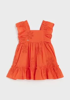 Mayoral rochie bebe culoarea portocaliu, mini, evazati imagine