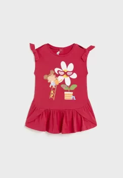 Mayoral rochie bebe culoarea rosu, mini, drept imagine