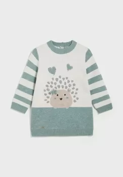 Mayoral rochie bebe culoarea turcoaz, mini, drept, 2918 imagine