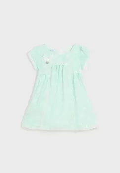 Mayoral rochie bebe culoarea turcoaz, mini, evazati imagine