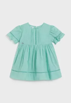 Mayoral rochie bebe culoarea turcoaz, mini, evazati imagine
