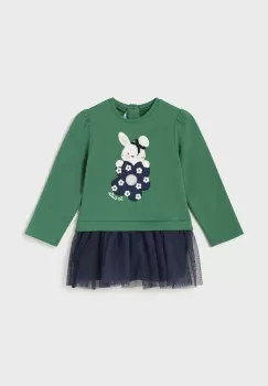 Mayoral rochie bebe culoarea verde, mini, evazati imagine