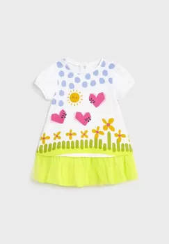 Mayoral rochie bebe culoarea verde, mini, evazati imagine