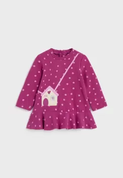 Mayoral rochie bebe culoarea violet, mini, oversize imagine