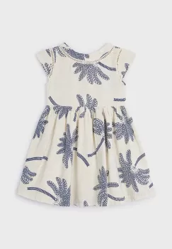 Mayoral rochie cu amestec de in pentru copii culoarea albastru marin, mini, evazati imagine