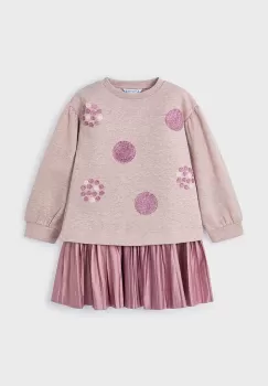 Mayoral rochie culoarea roz, mini, evazati, 4922 imagine