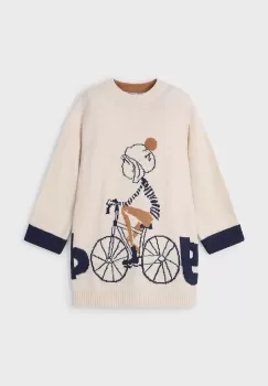 Mayoral rochie din amestec de lana pentru copii culoarea albastru marin, mini, drept, 4926 imagine