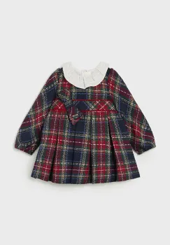 Mayoral rochie din amestec de lana pentru copii culoarea albastru marin, mini, evazati, 2903 imagine