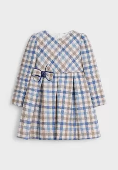 Mayoral rochie din amestec de lana pentru copii culoarea albastru marin, mini, evazati, 4914 imagine