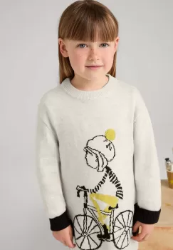 Mayoral rochie din amestec de lana pentru copii culoarea verde, mini, drept, 4926 imagine