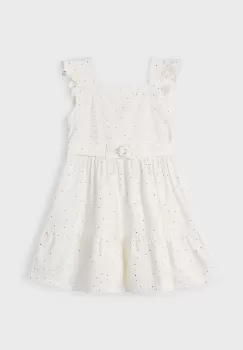 Mayoral rochie din bumbac pentru copii culoarea bej, mini, evazati imagine