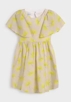 Mayoral rochie din bumbac pentru copii culoarea galben, mini, evazati imagine