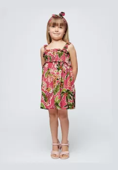 Mayoral rochie din bumbac pentru copii culoarea violet, mini, evazati imagine