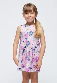 Mayoral rochie din bumbac pentru copii culoarea violet, mini, evazati imagine