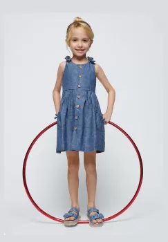 Mayoral rochie din in pentru copii mini, evazati imagine