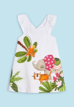 Mayoral rochie fete culoarea alb, mini, evazati imagine