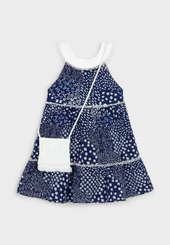 Mayoral rochie fete culoarea albastru marin, mini, evazati imagine