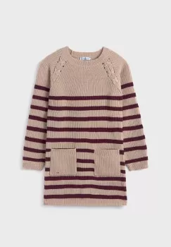 Mayoral rochie fete culoarea bej, mini, drept imagine