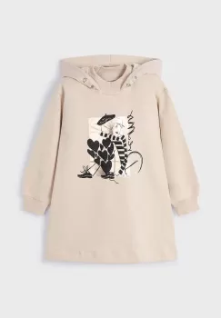 Mayoral rochie fete culoarea bej, mini, drept, 4930 imagine