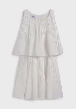 Mayoral rochie fete culoarea bej, mini, evazati imagine