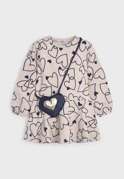 Mayoral rochie fete culoarea bej, mini, evazati, 4931 imagine