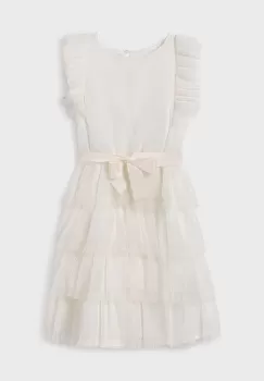 Mayoral rochie fete culoarea bej, mini, evazati imagine